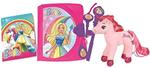 Lexibook- Mattel Barbie Electronic Secret diaro con Luce e Suono Peluche di Unicorno quaderno Chiave Magica Penna e Medaglione Giocattolo per Ragazze Bambini Rosa/Viola SD15BBY Colore