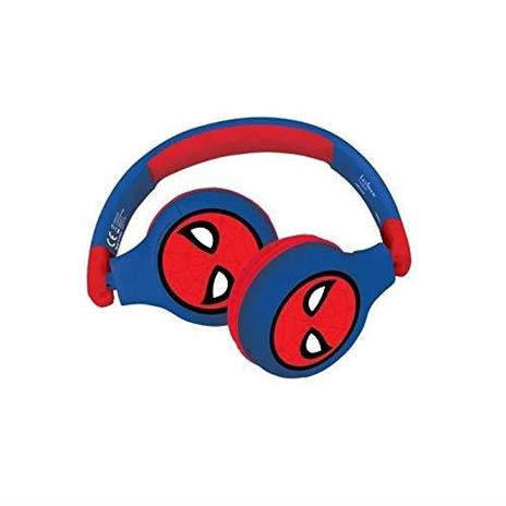 Lexibook Spiderman Cuffie Bluetooth 2 in 1 Stereo Senza Fili
