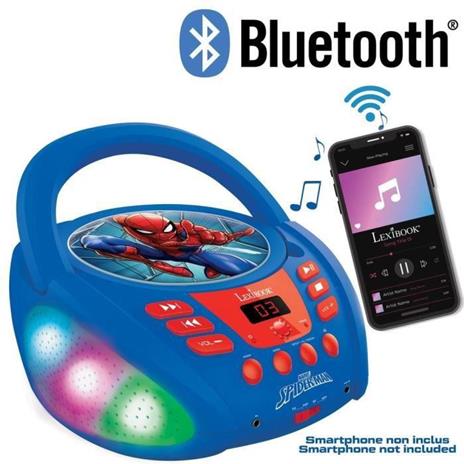 Lettore CD Bluetooth Spider-Man con effetti di luce - 2