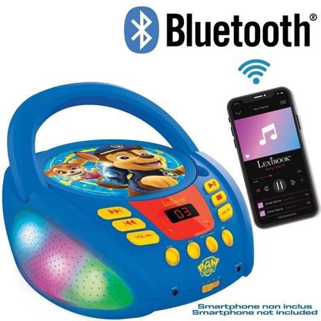Paw Patrol Lettore CD Bluetooth con effetti di luce - 2