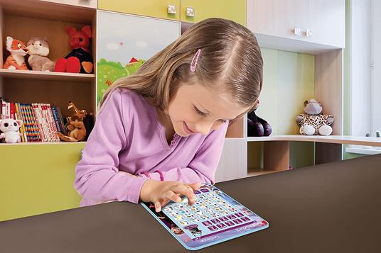 Lexibook Touchscreen ed Effetti sonori Frozen, Tablet bilingue per Imparare Lettere, Numeri, vocabolario e Musica, Lingue Italiano/Inglese, Blue - 3