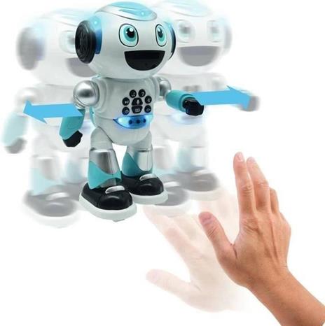 Robot programmabile Powerman Advance - quiz, musica, giochi, storie - telecomando - Bianco-blu - 2