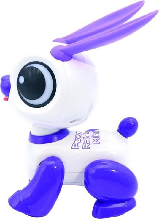 Coniglio robot con effetti luminosi e sonori, controllato tramite battito di mani - 2