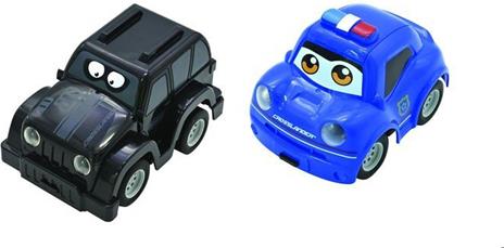 Set di auto della polizia e dei ladri Crosslander Twin