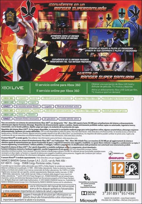 Power Rangers: Super Samurai (Kinect) - X360 - 8