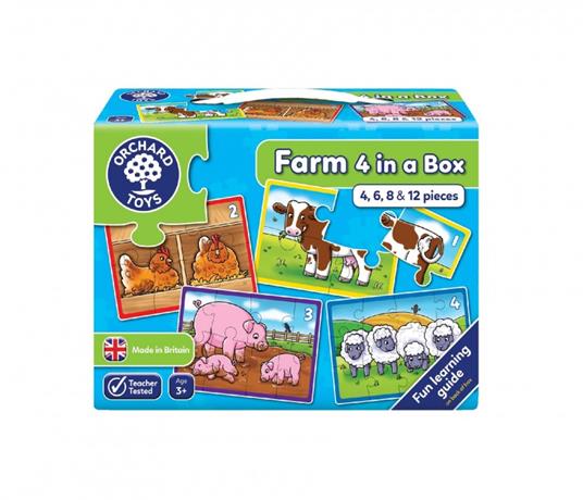 Orchard Toys 119 - La Fattoria 4 In 1 Primi Puzzle Per Contare