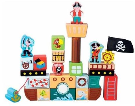 L''Atelier Du Bois L10176 - Cubi Pirata In Legno - 2