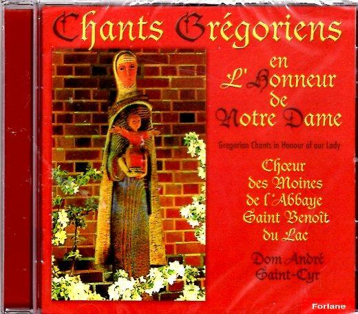 Chant Gregoriens En Honneur - CD Audio di Coro dei Monaci Benedettini dell'Abbazia di Saint-Benoit
