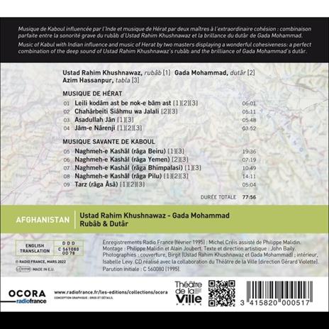 Afghanistan. Music from Herat and Kabul - CD Audio di Rahim Khushnawaz - 2