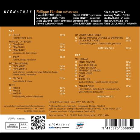 Still Dreams - CD Audio di Philippe Fénelon - 2