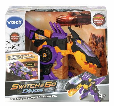 VTech Switch & Go Dinos - Brutor Super Spinosaure (Voiture De Course) veicolo giocattolo - 2