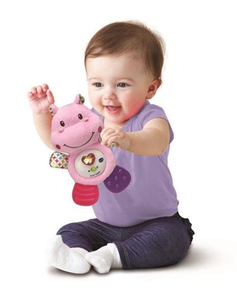 VTech Croc' Hippo Rose Baby Baby Giocattolo Primo Age, HOCHET, 80-502555 Versione FR - 2