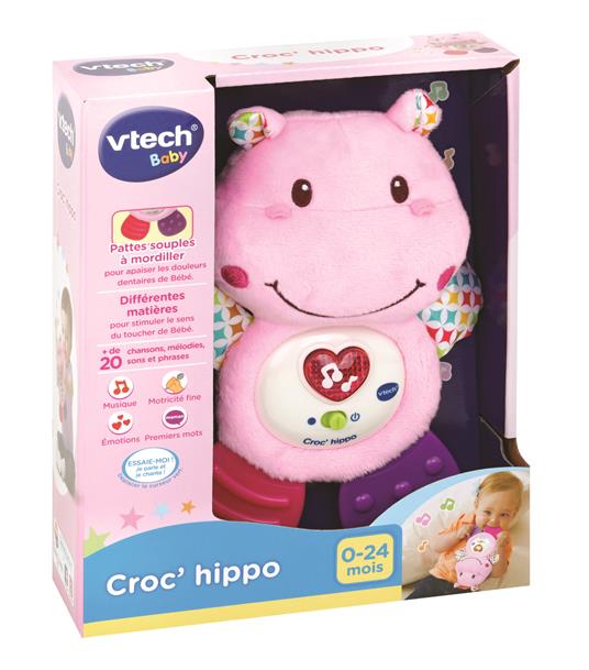 VTech Croc' Hippo Rose Baby Baby Giocattolo Primo Age, HOCHET, 80-502555 Versione FR - 3