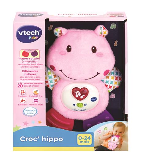 VTech Croc' Hippo Rose Baby Baby Giocattolo Primo Age, HOCHET, 80-502555 Versione FR - 4