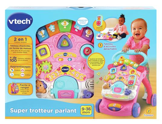 VTech Super Trotteur Parlant 2 En 1 Rose - 7