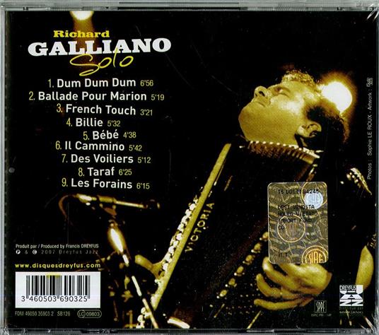 Solo - CD Audio di Richard Galliano - 2
