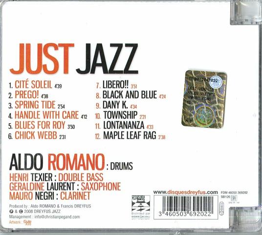 Just Jazz - CD Audio di Aldo Romano - 2