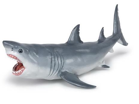 Papo- Megalodon I Dinosauri Personaggio, 55087, Multicolore