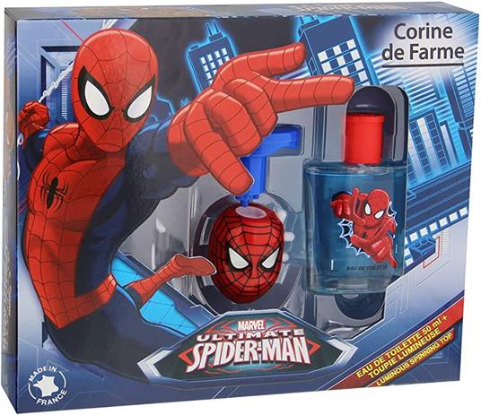 Confezione Regalo Cura del Corpo Marvel Ultimate Spiderman. Eau de toilette, Dosatore luminoso Spiderman