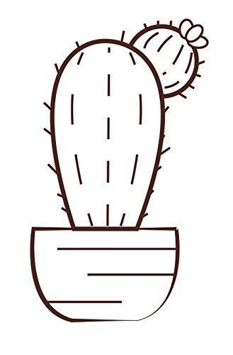 Timbro di legno - Cactus 6,2 x 4,4 cm
