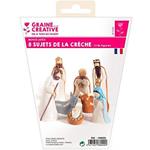 Graine Créative Stampi di Lattice per Gesso - Figurine Culla di Natale