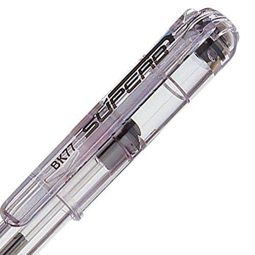 Penna a sfera Pentel Superb nero punta 0,7 mm. Confezione 12 pezzi - 4