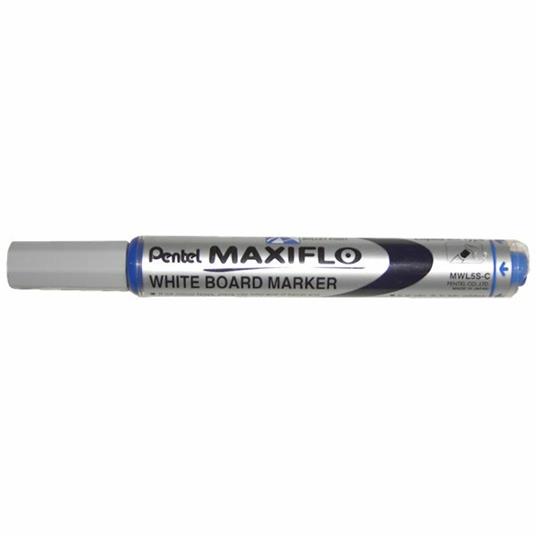 Marcatore Pentel Maxiflo blu punta tonda 4 mm
