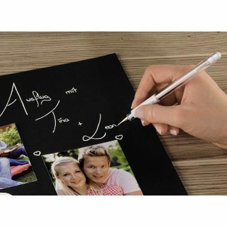 Penna roller gel Pentel Hybrid grip bianco - 2