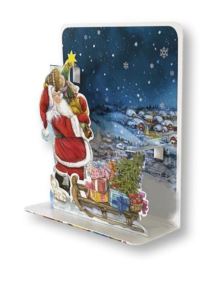 Biglietto Natale 3D Xmas Pop Up Santa And Child