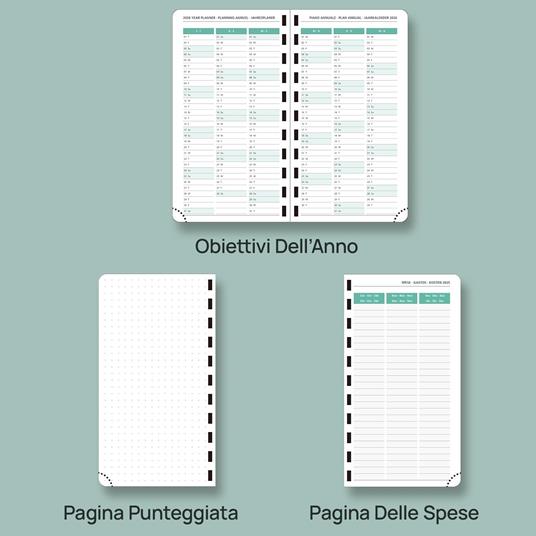 Quaderno A5 Esprit Japon Fiori cm 15x21, a righe - 4