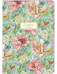 Cartoleria Notebook 15x21 cm lamina oro - Peonie e Fiori Gaelle Boissonard