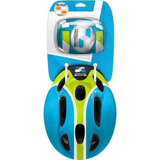 BLUE COMBO (casco + ginocchiere e gomitiere) SKIDS CONTROL - 2