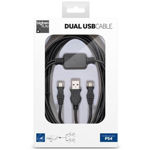 Cavo di ricarica DUAL USB Controller PS4 - 2