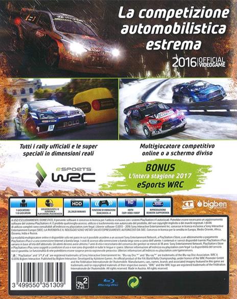 WRC 6 (World Rally Championship) - PS4 - 3