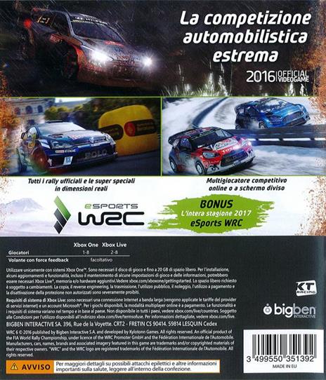 WRC 6 (World Rally Championship) - XONE - 3