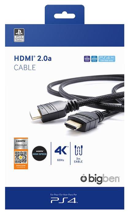 BB Cavo HDMI 2.0 3m Lic. Sony PS4
