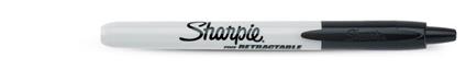 Sharpie Fine Retractable marcatore permanente Nero Punta sottile