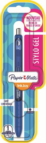 Penna a inchiosto a scatto Papermate Inkjoy Gel punta da 0,7 mm Blu
