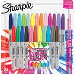 SHARPIE Pennarelli Indelebili, Punta Fine, Colour Burst e Colori Originali Assortiti, Confezione da 24