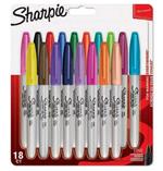 Sharpie Fine evidenziatore 18 pz Punta sottile Multicolore