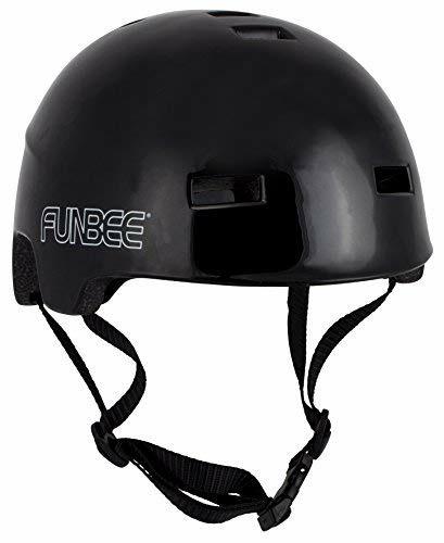 DArpeje OFUN175A-B. Funbee. Casco Bol Per Adulti. Nero. Regolabile L= 56-60 Cm