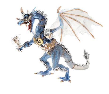 Dragons. Drago in armatura blu