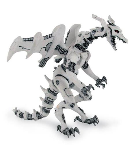 Dragons. Drago robot bianco