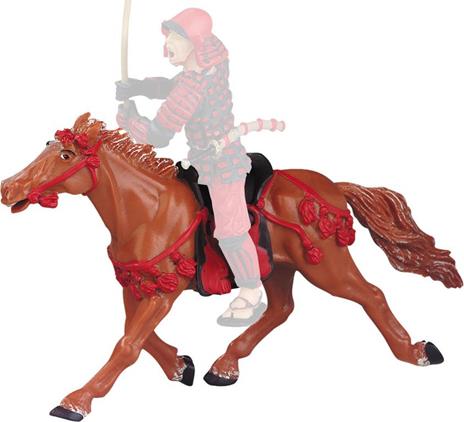 Samurai: Le Cheval Fauve Harnachement Rouge