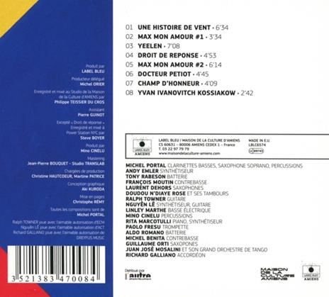 Cinema's - CD Audio di Michel Portal - 2