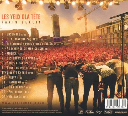 Paris Berlin - CD Audio di Les Yeux de la Tete - 2