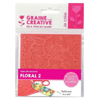 Tappeto di Texture per Fimo - Floreale