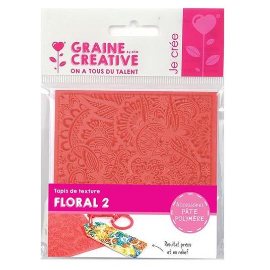 Tappeto di Texture per Fimo - Floreale
