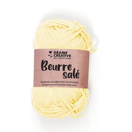 Filato di cotone speciale per uncinetto e amigurumi 55 m - giallo chiaro
