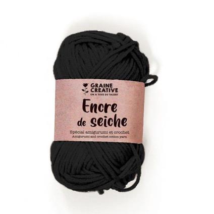 Filato di cotone speciale per uncinetto e amigurumi 55 m - nero